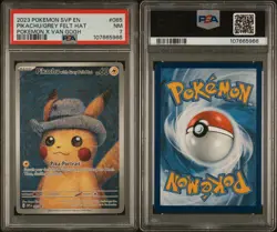PSA 7 Pikachu With Grey Felt Hat Pokemon x Van Gogh Promo #085 - Image 3