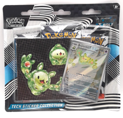 Pokemon Black Bolt SV10.5 3 Pack Tech Sticker Collection 2025 NEW - Image 1