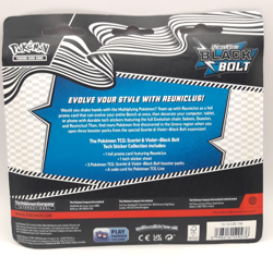 Pokemon Black Bolt SV10.5 3 Pack Tech Sticker Collection 2025 NEW - Image 3