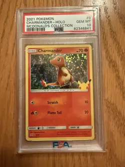 PSA 10 GEM MINT Pikachu Holo 025 McDonald's 25th Anniversary 2021 Pokemon TCG - Image 3