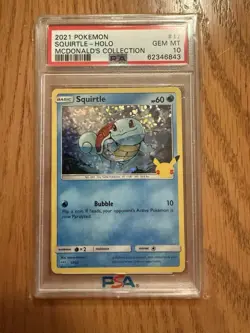PSA 10 GEM MINT Pikachu Holo 025 McDonald's 25th Anniversary 2021 Pokemon TCG - Image 4