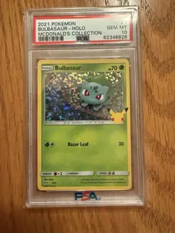 PSA 10 GEM MINT Pikachu Holo 025 McDonald's 25th Anniversary 2021 Pokemon TCG - Image 5