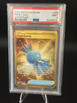 2023 POKEMON SVI EN-SCARLET & VIOLET HYPER RARE #256 RARE CANDY GRADED PSA 9 - Image 1