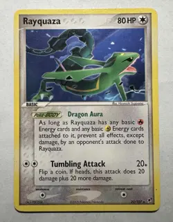 Rayquaza EX Deoxys 22/107 Holo Rare LP Pokemon TCG 2005 - Image 1