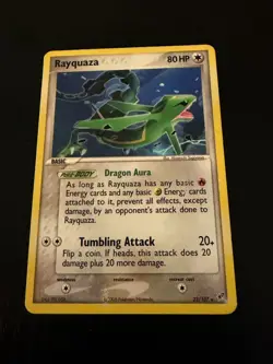Rayquaza 22/107 LP Non Holo Rare EX Deoxys 2005 Pokemon TCG - Image 1