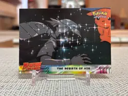 1999 Topps Pokemon First Movie #38 (The Rebirth of Ash) 2nd Print Black Logo NM - Image 1