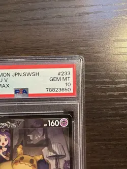 PSA 10 Mimikyu V 233/184 CSR FA s8b VMAX Climax Japanese 2021 Pokemon Card - Image 4