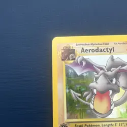 Pokemon TCG Aerodactyl Fossil 1st Edition Holo Unlimited Rare 1/62 - Image 4