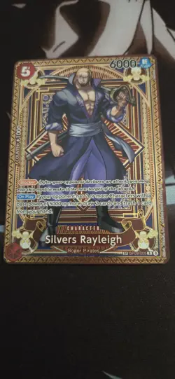 Silvers Rayleigh OP09-005 R SP One Piece Card Game A Fist of Divine Speed M/NM - Image 1