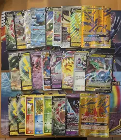 Pokemon Card Lot Full Art Alt Art Jumbo Charizard Venusaur Blastoise 102 Cards - Image 1