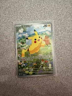 Pokemon Pikachu TCG SVP 088 Black Star Promo Card Paldea Adventure Chest - Image 1