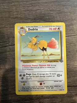 Dodrio 34/64 Uncommon Unlimited Edition Jungle Pokemon Card 1999 WOTC - Image 1