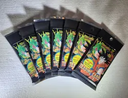 Dragon Ball Z Series 1 Trading Cards - Lot of 7 Sealed Booster Packs - ArtBox - Image 1
