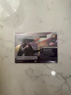 Cad Bane: Star Wars Unlimited RARE SHOWCASE Card - Shadows of the Galaxy CCG - Image 1