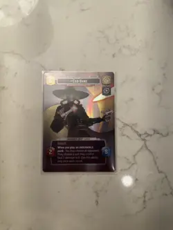 Cad Bane: Star Wars Unlimited RARE SHOWCASE Card - Shadows of the Galaxy CCG - Image 2