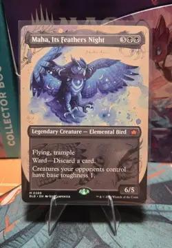 Maha, Its Feathers Night (Borderless) Bloomburrow Regular - Image 1