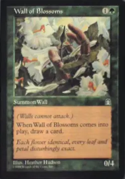 Wall of Blossoms - Stronghold: #125, Magic: The Gathering Nm R109 - Image 1
