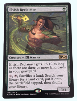 Elvish Reclaimer, Core Set 2020, NM Near Mint, Magic the Gathering MTG - Image 1