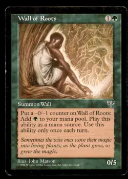 MTG Wall of Roots Mirage Moderate Play Magic the Gathering - Image 1