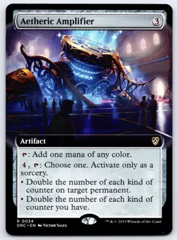 MTG - Aetherdrieft - Aetheric Amplifier (Extended Art) #34 -d829 - Image 1