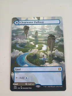MTG Clearwater Pathway (Borderless) - Zendikar Rising (ZNR) 286 Magic NM - Image 1
