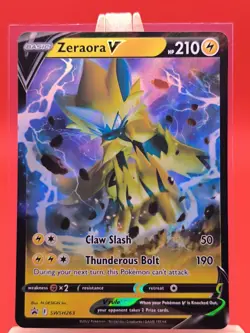 Zeraora V SWSH263 Ultra Rare Holo Black Star Promo Pokemon Card * New * - Image 1