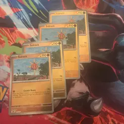 [4x Playset] Solrock 075/132 ME01: Mega Evolutions Pokemon TCG REVERSE HOLO - Image 1
