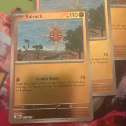 [4x Playset] Solrock 075/132 ME01: Mega Evolutions Pokemon TCG REVERSE HOLO - Image 2