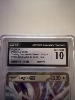 Lugia ex 017/034 CGC 10 Gem Mint - TCG Classic Holo - Pokemon 2023 - Image 2