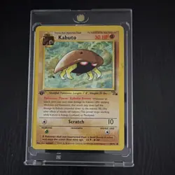 1999 Pokemon Kabuto Fossil 50/62 1st Edition Common - Image 1