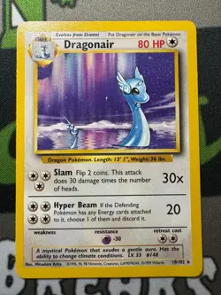 1999 Pokemon Gaming Set Unlimited Dragonair #18/102 Rare - Image 1