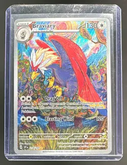 Braviary 2024 Pokemon SV Surging Sparks - SSP EN #214/191 Reverse Holo - Image 1
