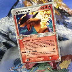 Typhlosion ex - 110/115 Pokemon Unseen Forces - Holo 🔥 Small Crease - Image 3