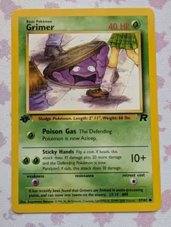 Grimer 57/82 Pokemon Team Rocket 1st Edition Common - Image 1