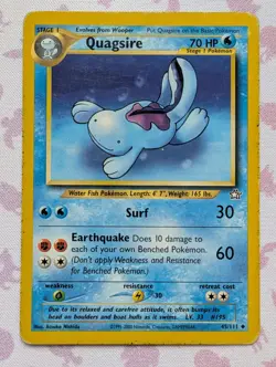 Quagsire - 45/111 Neo Genesis - Pokemon TCG - 2000 - Image 1
