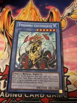 Yugioh - Evigishki Gustkraken (Secret Rare) (1st Edition) - HA06-EN046 (P) - Image 1