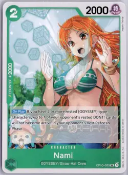 2025 Bandai One Piece Card Game ODYSSEY Nami #OP10-033 - Image 1