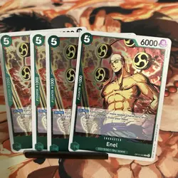 4x OP10-025 Enel R Playset - One Piece TCG - Royal Blood English - Image 1