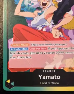 Yamato OP06-022 Leader Wings Of The Captain One Piece Card Game - Image 4