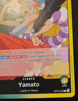 Yamato OP06-022 Leader Wings Of The Captain One Piece Card Game - Image 5