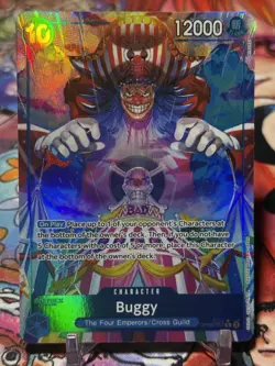 BUGGY - One Piece TCG OP09-051 - AA Alt Art Rare R - Emperors in the New World - Image 1