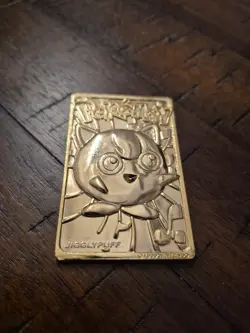 Pokemon Jigglypuff 23 Karat Gold Plated Special Edition Trading Card and Case! - Image 1