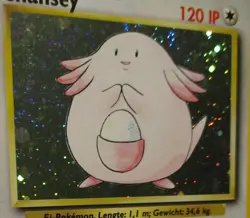 Pokemon TCG Base Unlimited Chansey Dutch Holo Card 3/102 Very Rare 2000 Played - Image 5