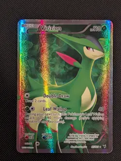 Pokemon TCG Virizion Full Art Holofoil Card Noble Victories 97/101 LP.Ships Fast - Image 1