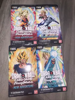 Lot Of 4 Set Dragon Ball Super Fusion World New Adventure FB05 Booster Cards - Image 1
