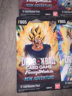 Lot Of 4 Set Dragon Ball Super Fusion World New Adventure FB05 Booster Cards - Image 2