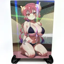 Miss Kobayashi's Dragon Maid Ilulu Sexy Bikini Anime Waifu Girl Goddess Art Card - Image 1