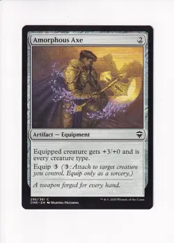 2020 MAGIC THE GATHERING MTG COMMANDER LEGENDS AMORPHOUS AXE (#1) - Image 1