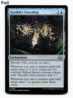 Kozilek's Unsealing - FOIL - [Modern Horizons 3] MTG Magic NM/M 💧 - Image 1