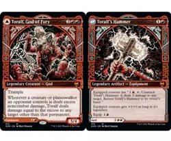 1x MTG Toralf, God of Fury / Toralf's HAMMER *Showcase* - Kaldheim Mythic! NM - Image 1